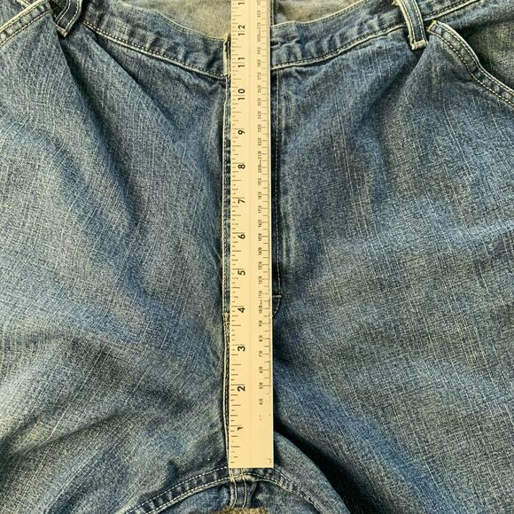 VTG Structure Jeans Mens 36x32 Blue Med Wash Wide Leg Baggy Skater 90s Y2K - Picture 14 of 16